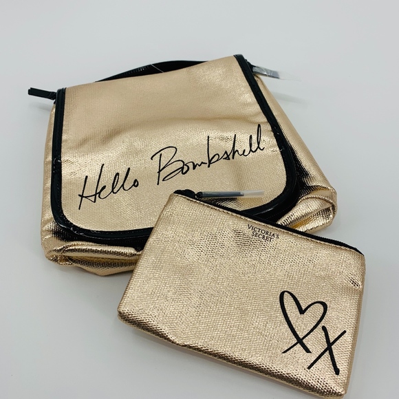 Victoria's Secret Bombshell Travel Make Up Bag Set - Picture 8 of 8